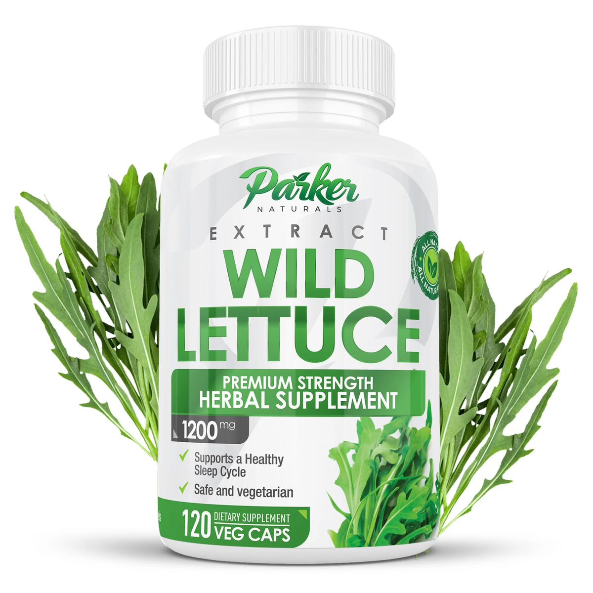 Wild Lettuce Capsules 1200mg 120 Count T8374