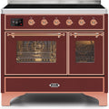 Burgundy Copper Trim 40 Induction Range with Electric Oven R68402