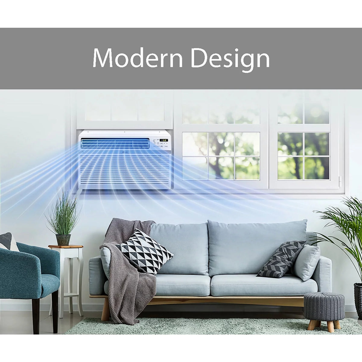 12,000 BTU 115-Volt Wi-Fi Window Air Conditioner W58883