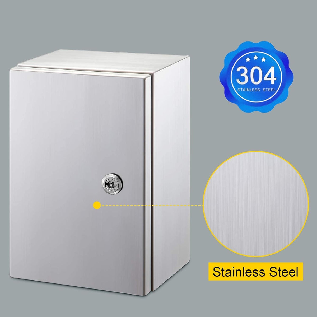 12 x 8 x 6'' NEMA 4X Steel Electrical Box C253