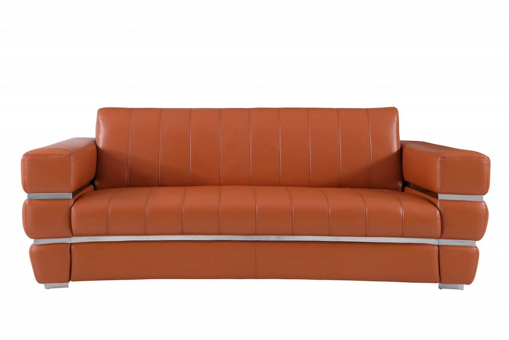 Camel Italian Leather Six Person Seating Set B331503