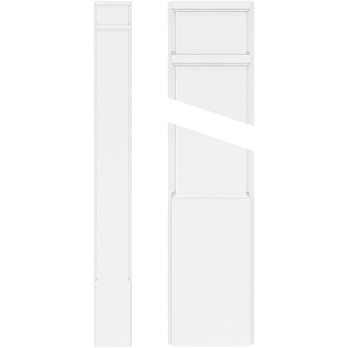 Smooth PVC Pilaster Pair R222068