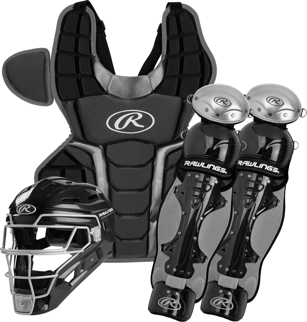 Adult Catcher's Box Set Black/Silver W235353
