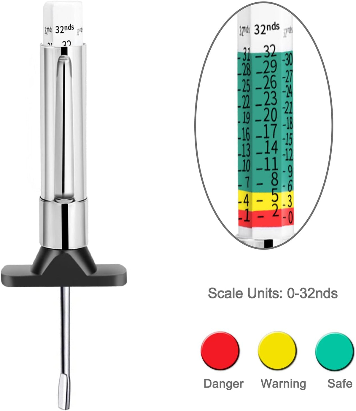100 Pack Tire Tread Depth Gauge C918014