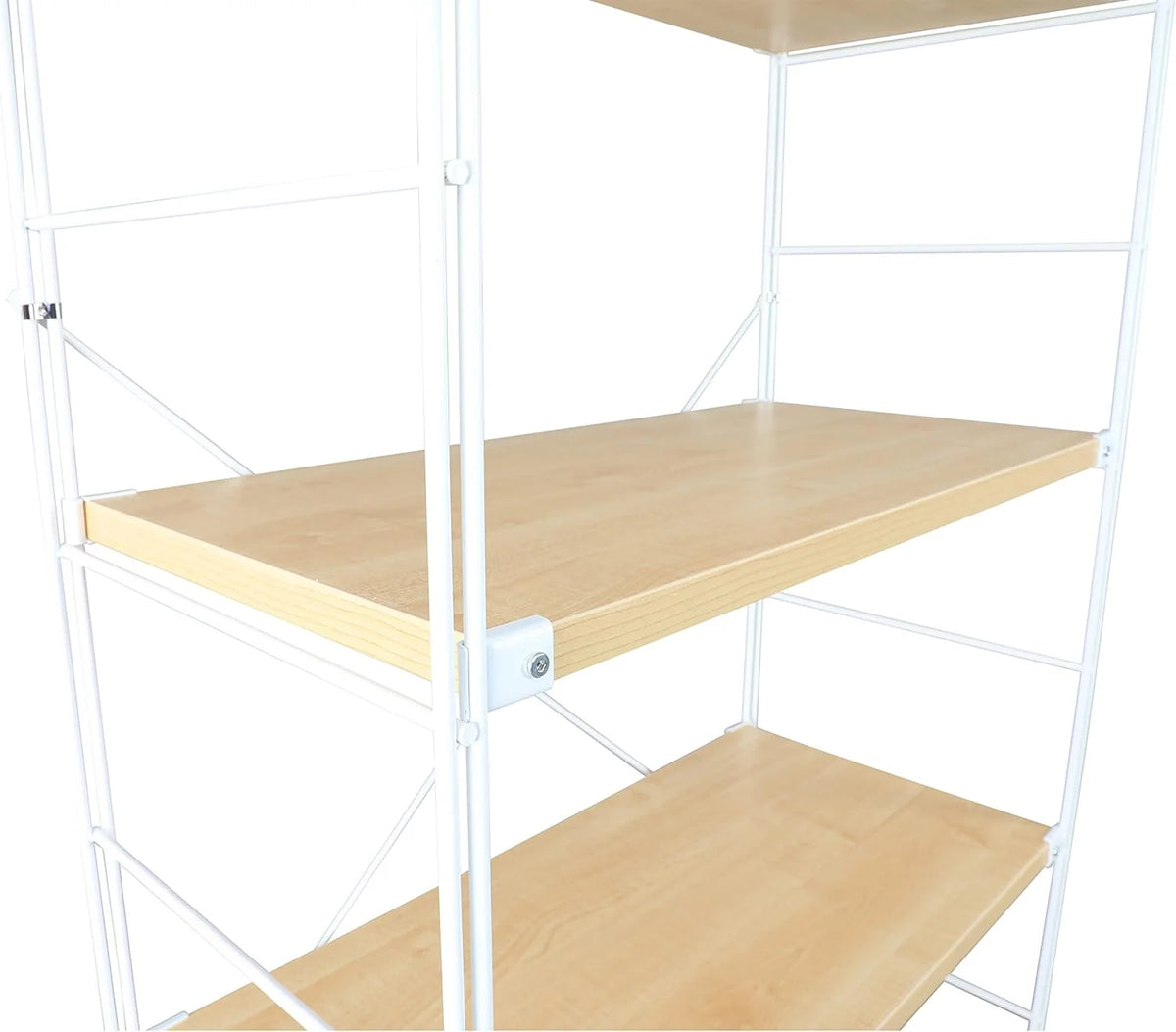 4 Shelves Bookcase with Steel Frame A504182