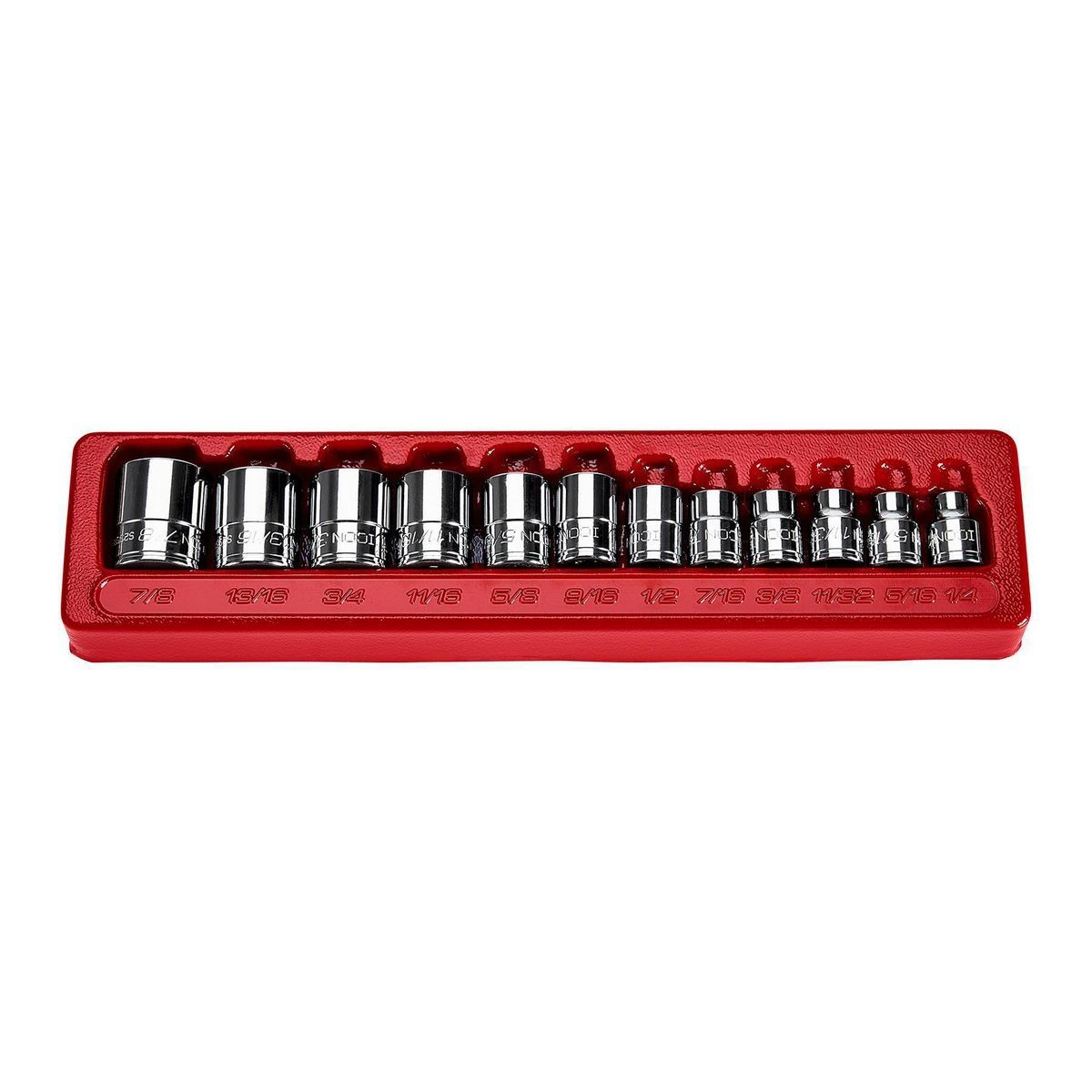 3/8 in. Drive SAE Shallow Socket Set, 12-Piece X552090