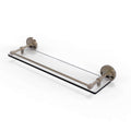 22x22 Tempered Glass Shelf with Gallery Rail Antique Pewter D2930