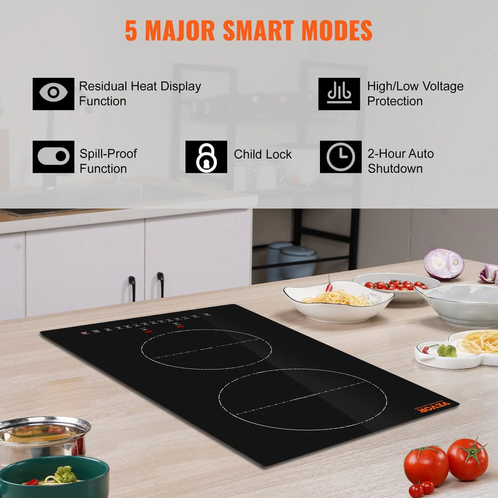 12'' 2 Burner Electric Induction Cooktop A3468