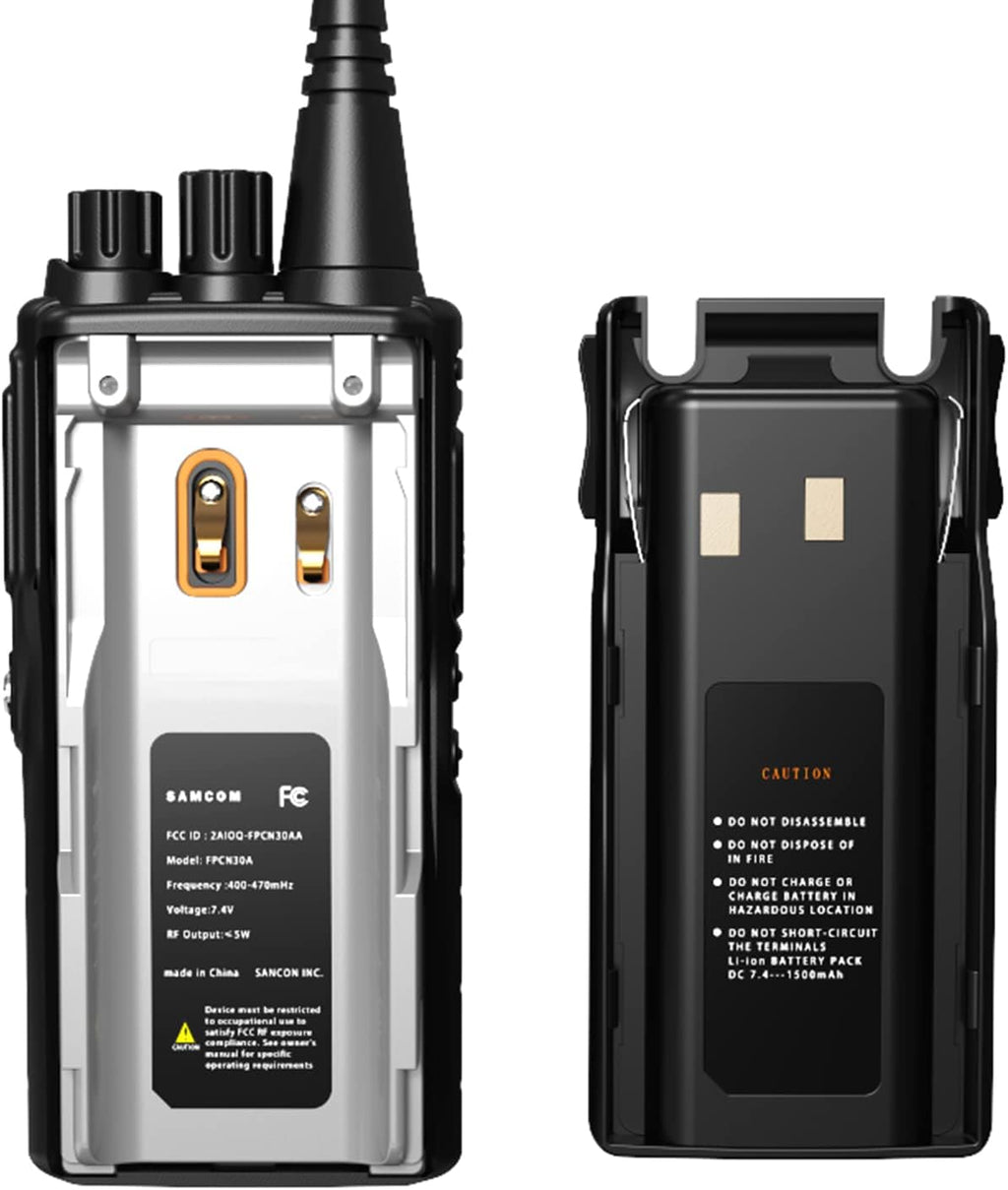 3 Packs UHF Two Way Radios Walkie Talkies J7461