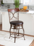 Dark Bronze Metal Counter Stool with Swivel W802