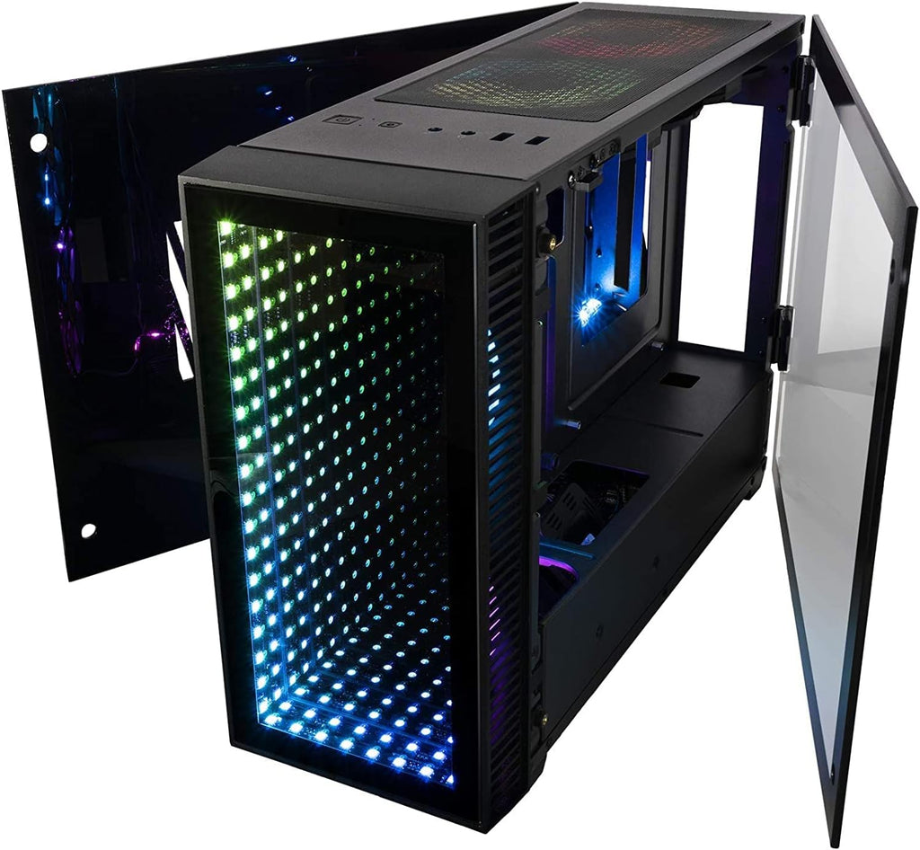 Mini ITX Desktop Case with 120mm Liquid CPU Cooler and 650W Power Supply C4914