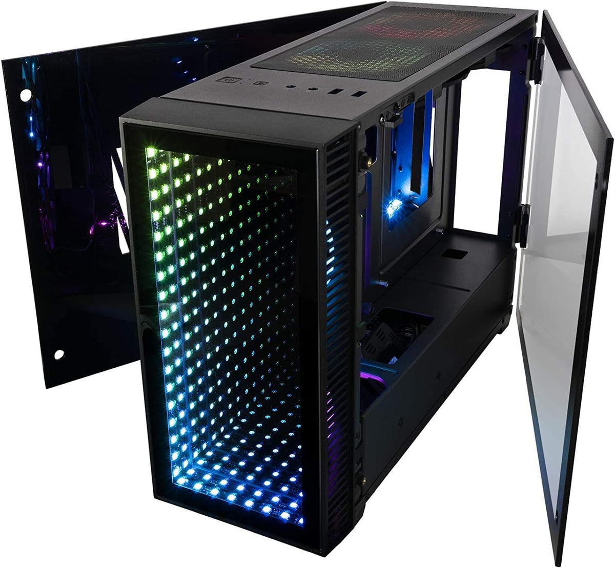 Mini ITX Desktop Case with 120mm Liquid CPU Cooler and 650W Power Supply C4914