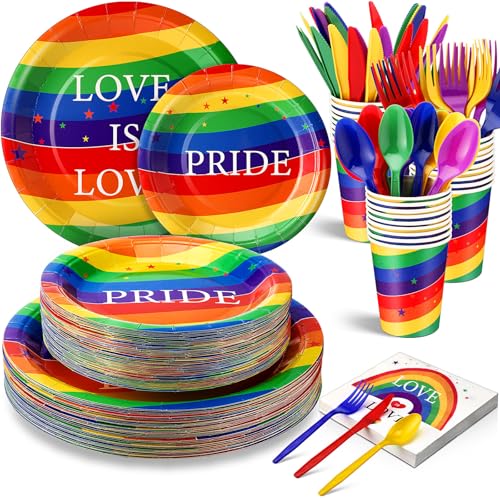 350 Pcs Disposable Plastic Tableware Set D46710
