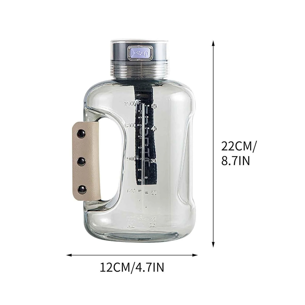 Hydrogen Water Bottle 1.5L / 50oz White F731064