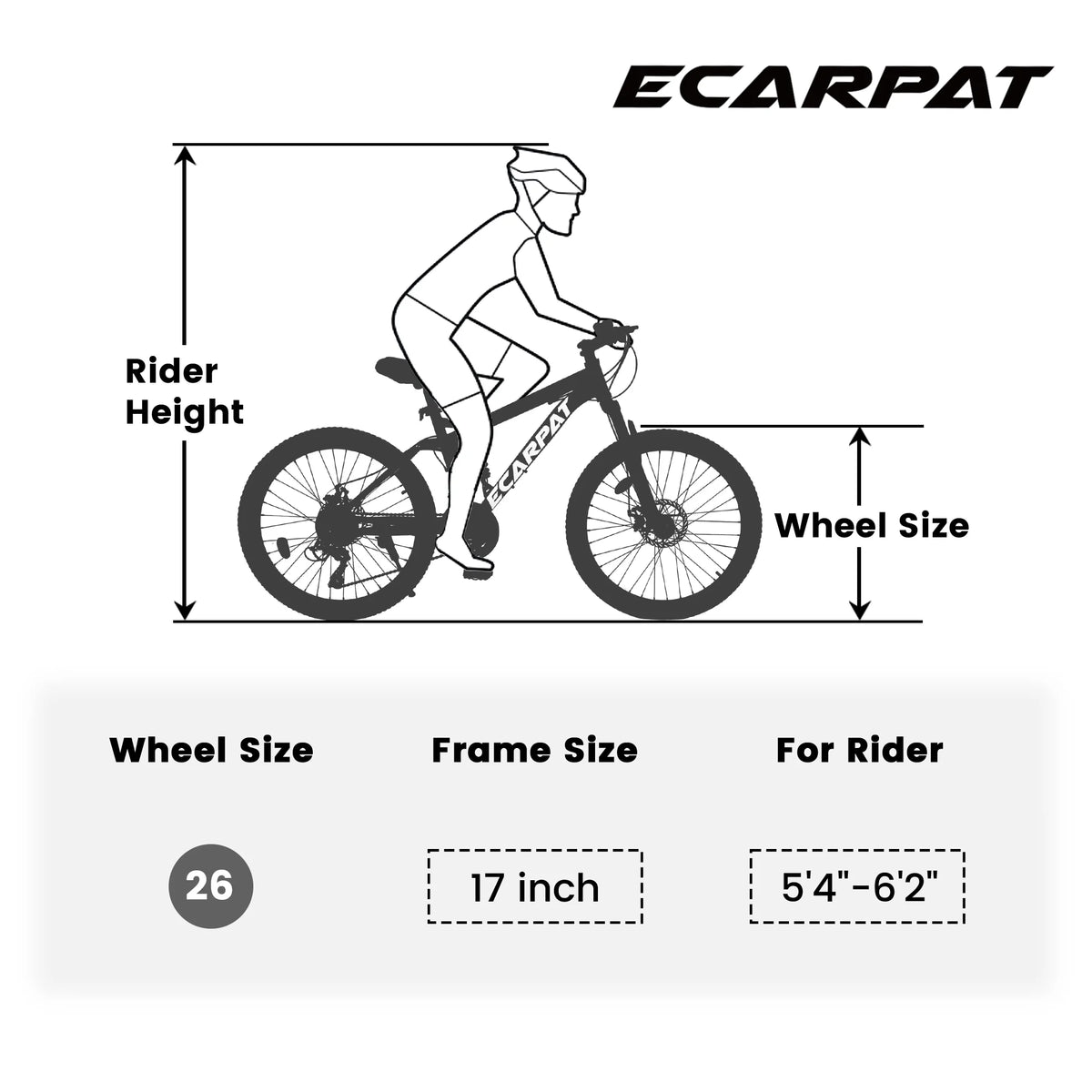 26 Inch Fat Tires Mountain Bike J579328