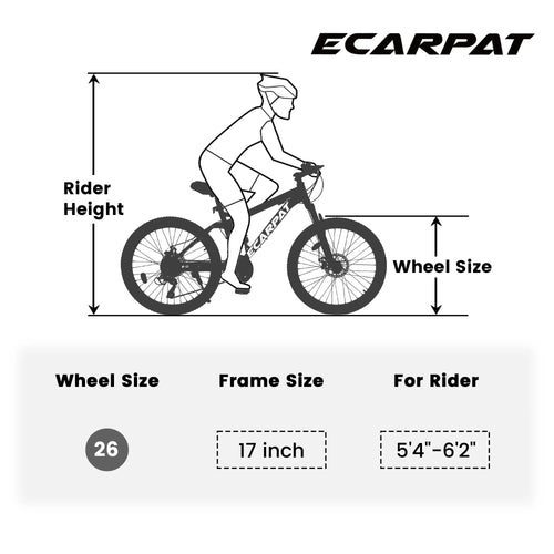 26 Inch Fat Tires Mountain Bike J579328