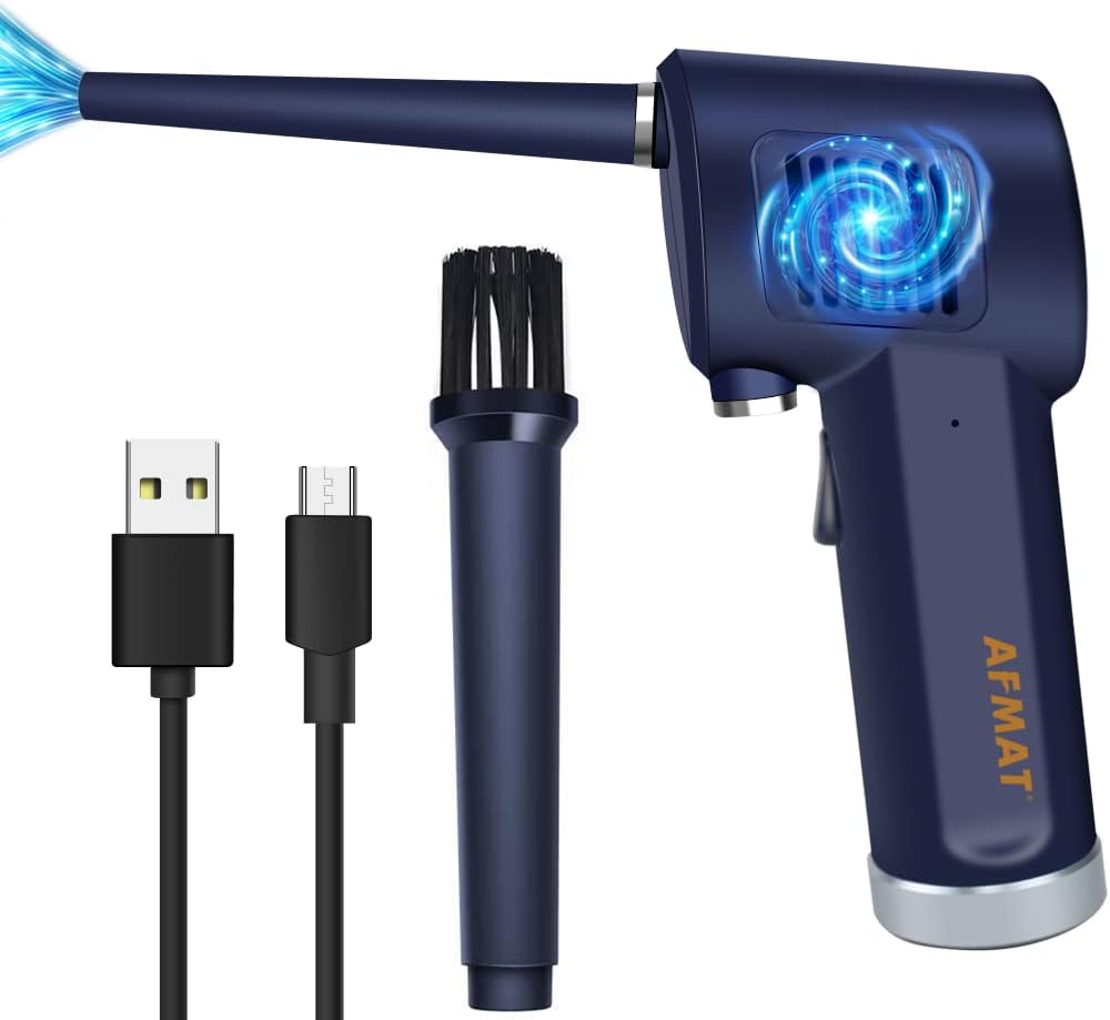Cordless Compressed Air Duster Rechargeable 6000mAh Pack of 2 W612