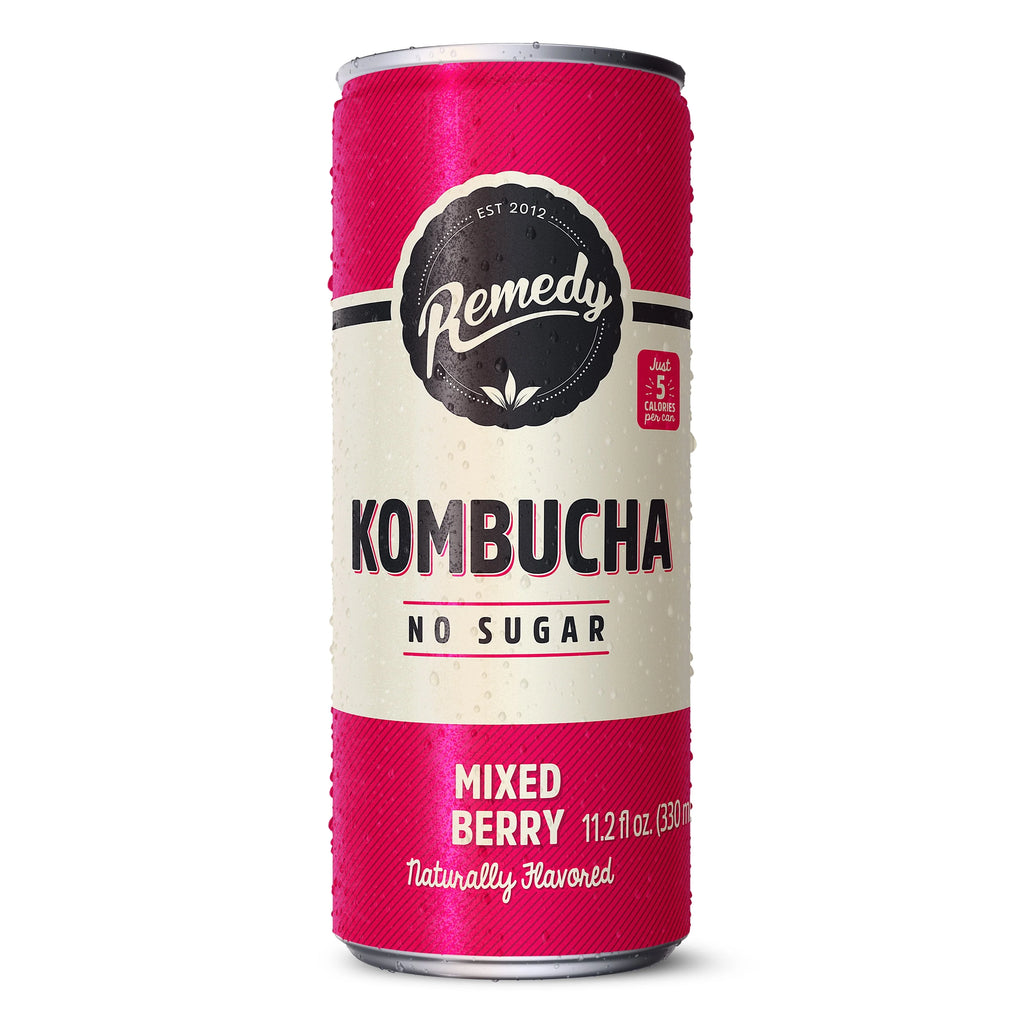 Mixed Berry Sugar Free Kombucha 12 Pk 11.2 oz Cans E330545