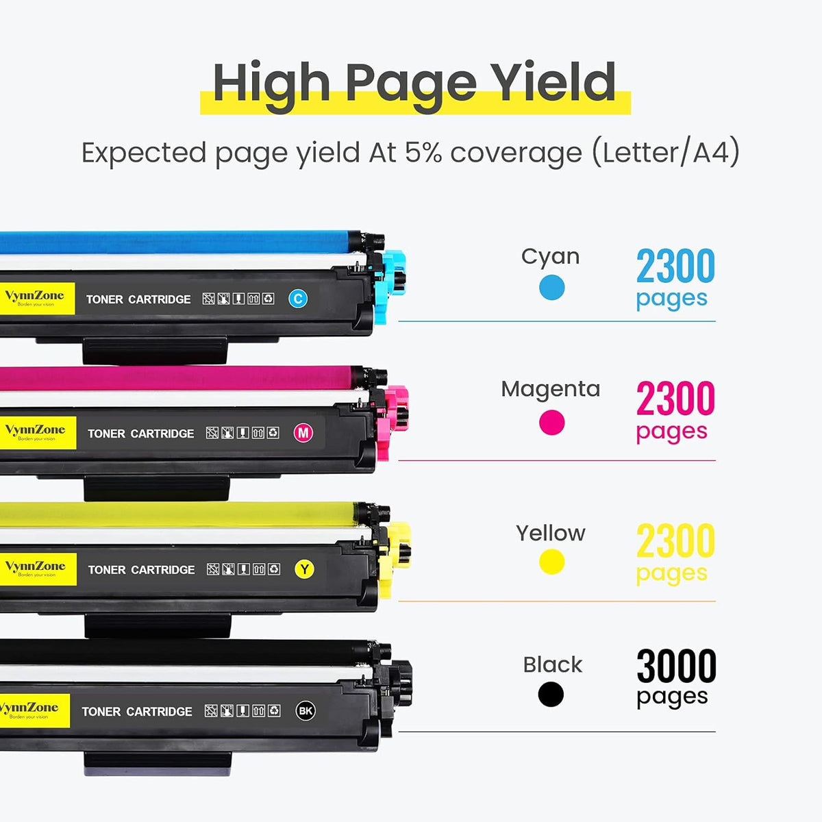 Toner Cartridge 4 Pack Black Cyan Magenta Yellow T155689