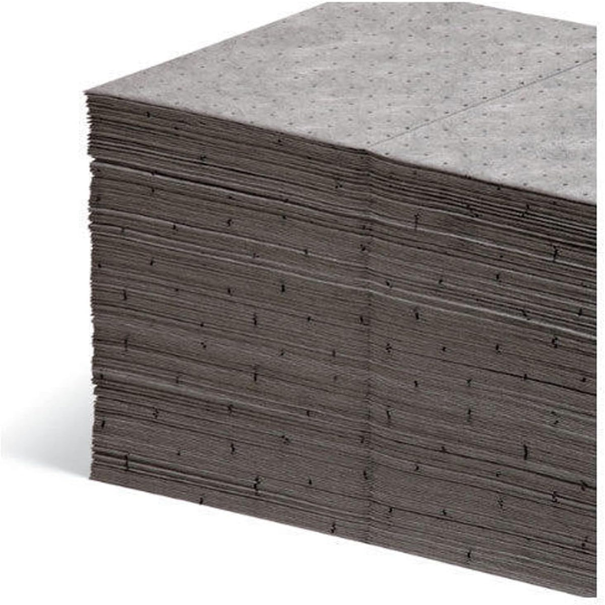100 Piece Universal Absorbent Mat Pads, 20" x 15", Gray, Pack of 2 Z25186