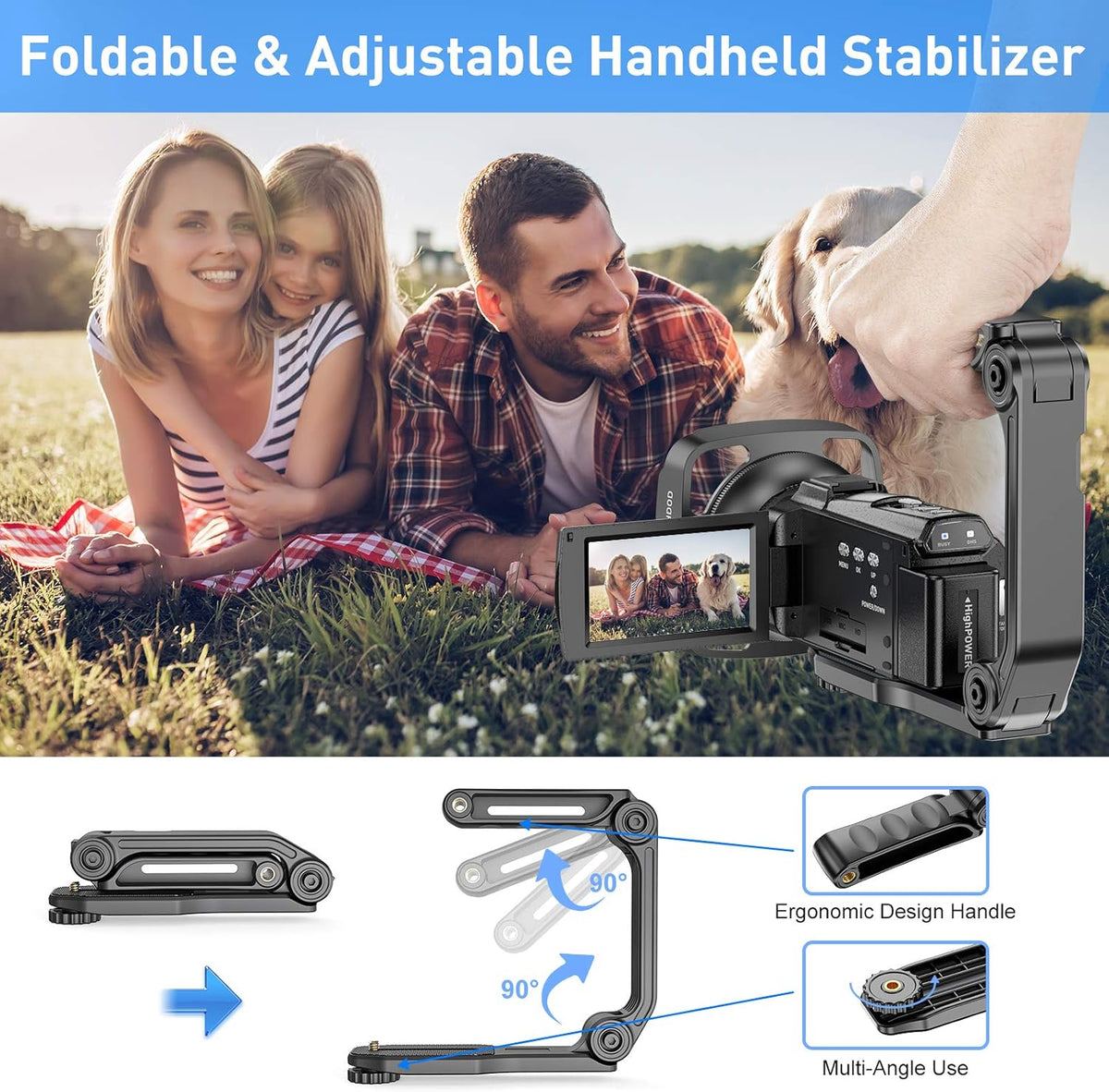 4K 48MP Ultra HD WiFi Digital Camera Camcorder with Microphone R440179