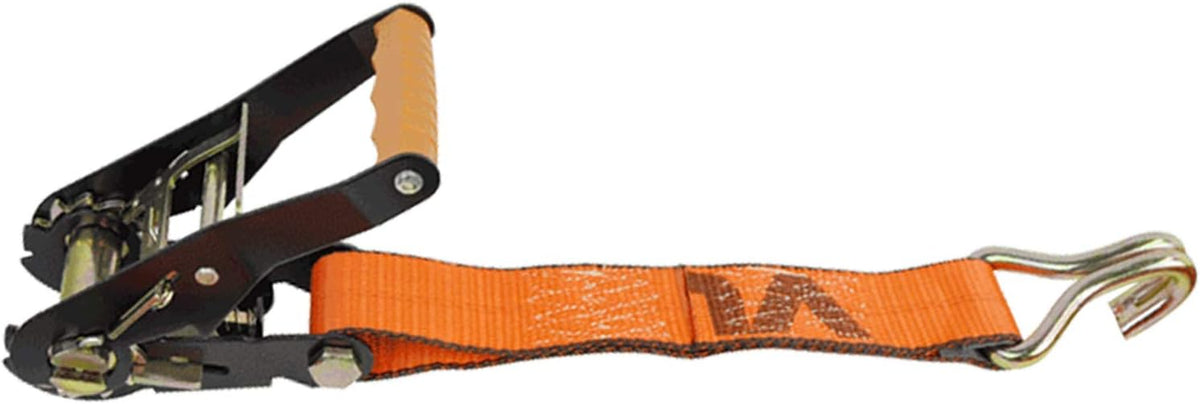 Ratchet Strap with Wire Hooks, 2 Inch x 27 Foot, 3,300 Pound Safe Working Load, Pack of 2 C79286