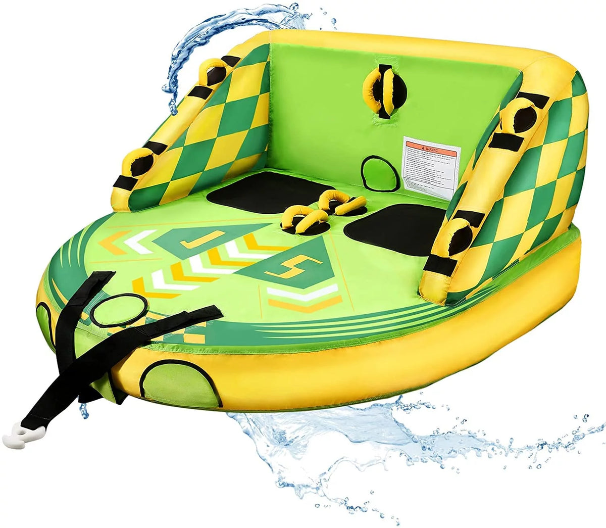 Inflatable Towable Tube with EVA Foam Seat Pads M63351