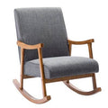 Gray Fabric Rocking Chair M976202