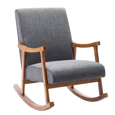 Gray Fabric Rocking Chair M976202