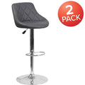 Gray Bar Stool Set of 2 N179