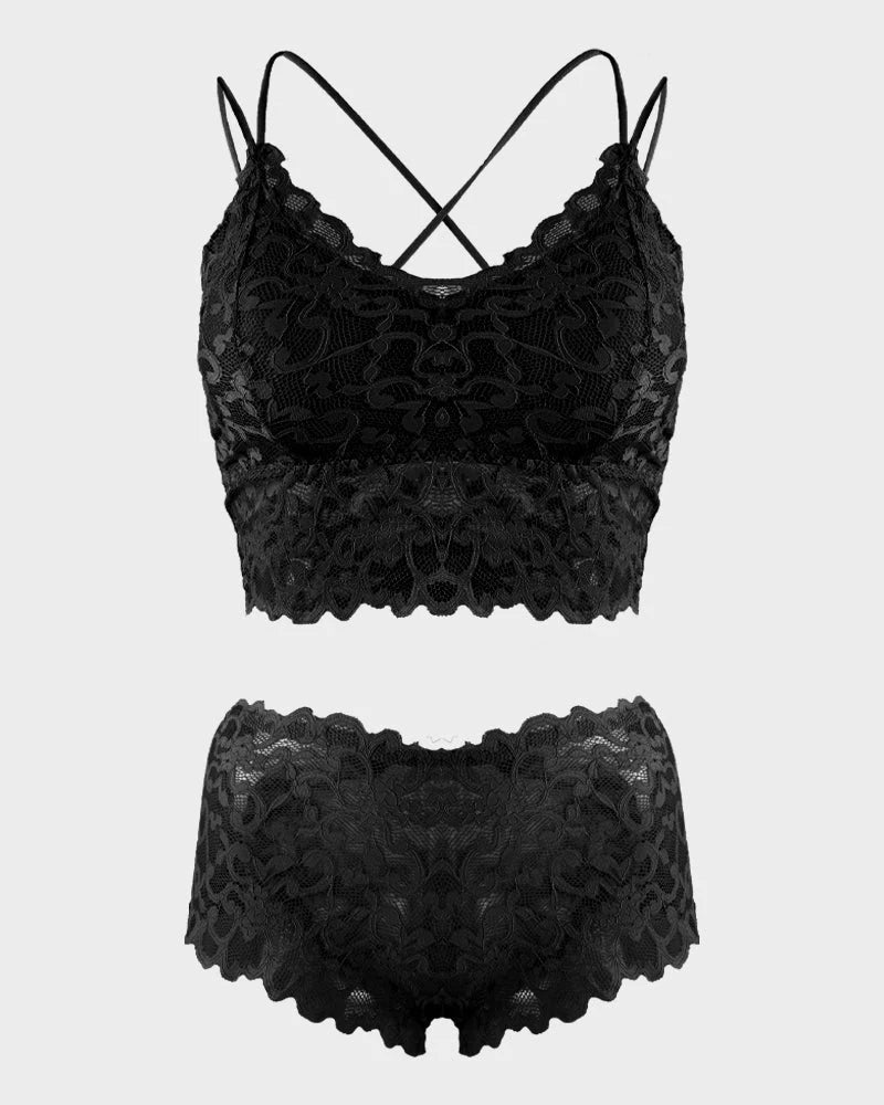 Lace Bralette & Panty Bundle P62150