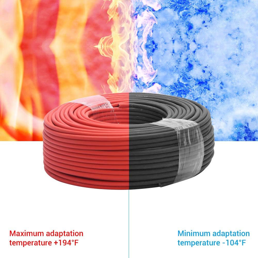10AWG Solar Extension Cable 95 Feet Black N4929