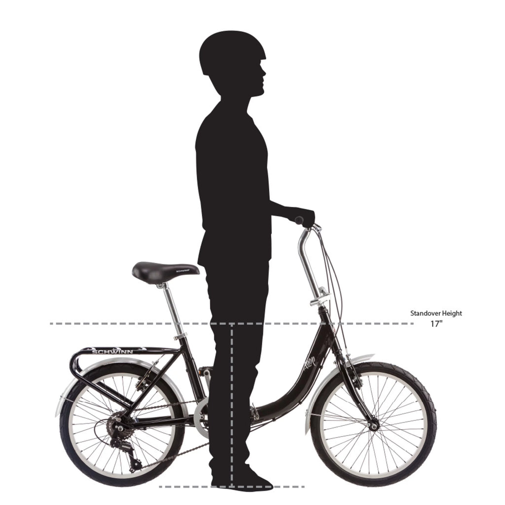 Folding Commuter Bike, 20-inch wheels, Black M357