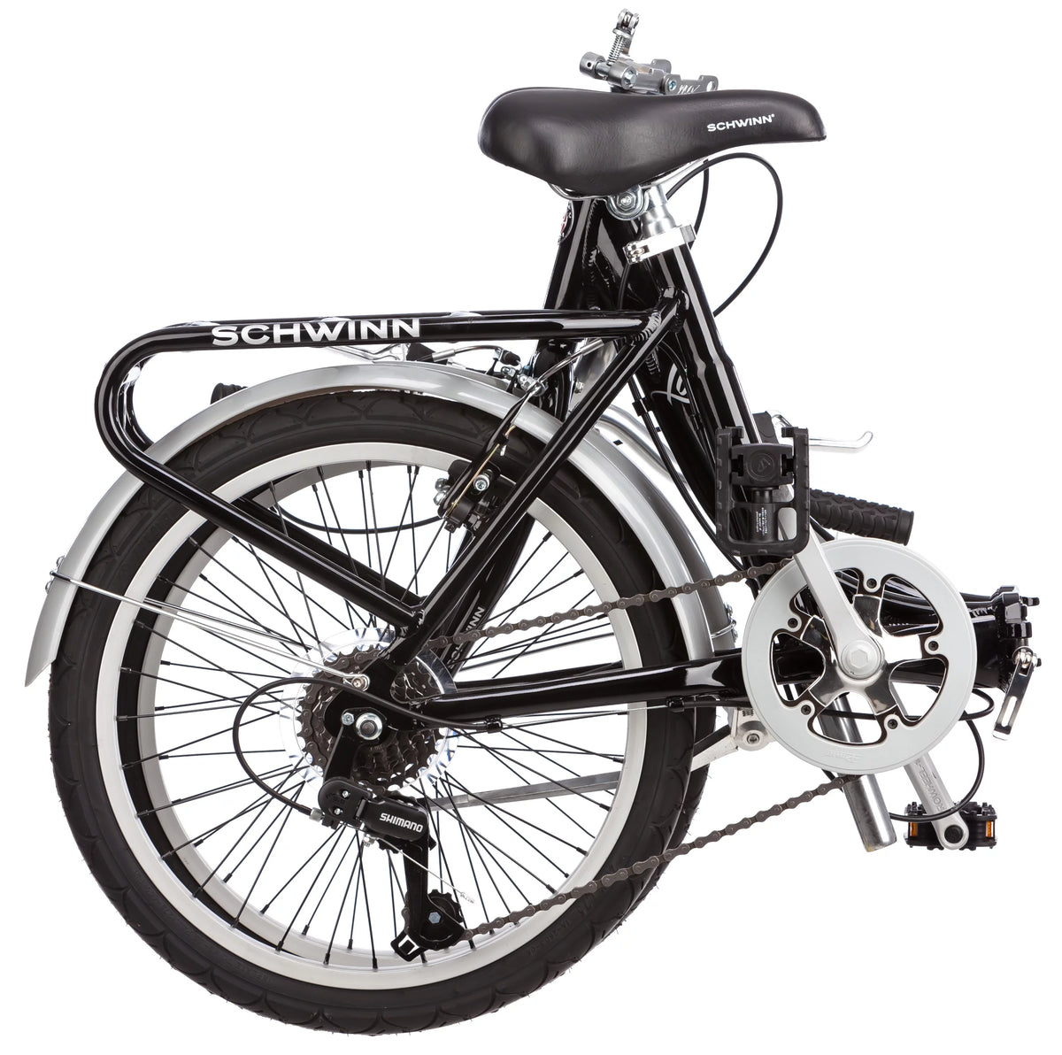 Folding Commuter Bike, 20-inch wheels, Black M357