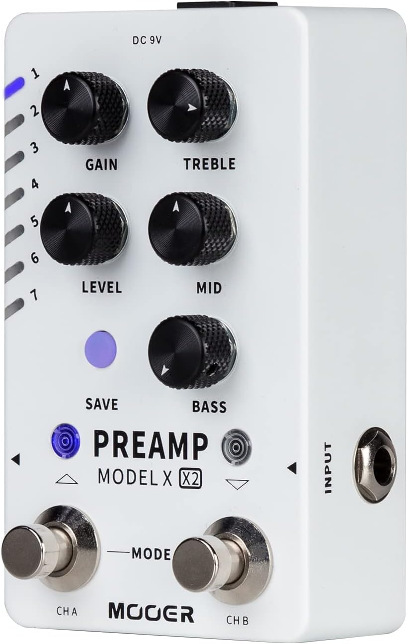 Dual Footswitch Cabinet Simulation Pedal with 14 Presets V78022