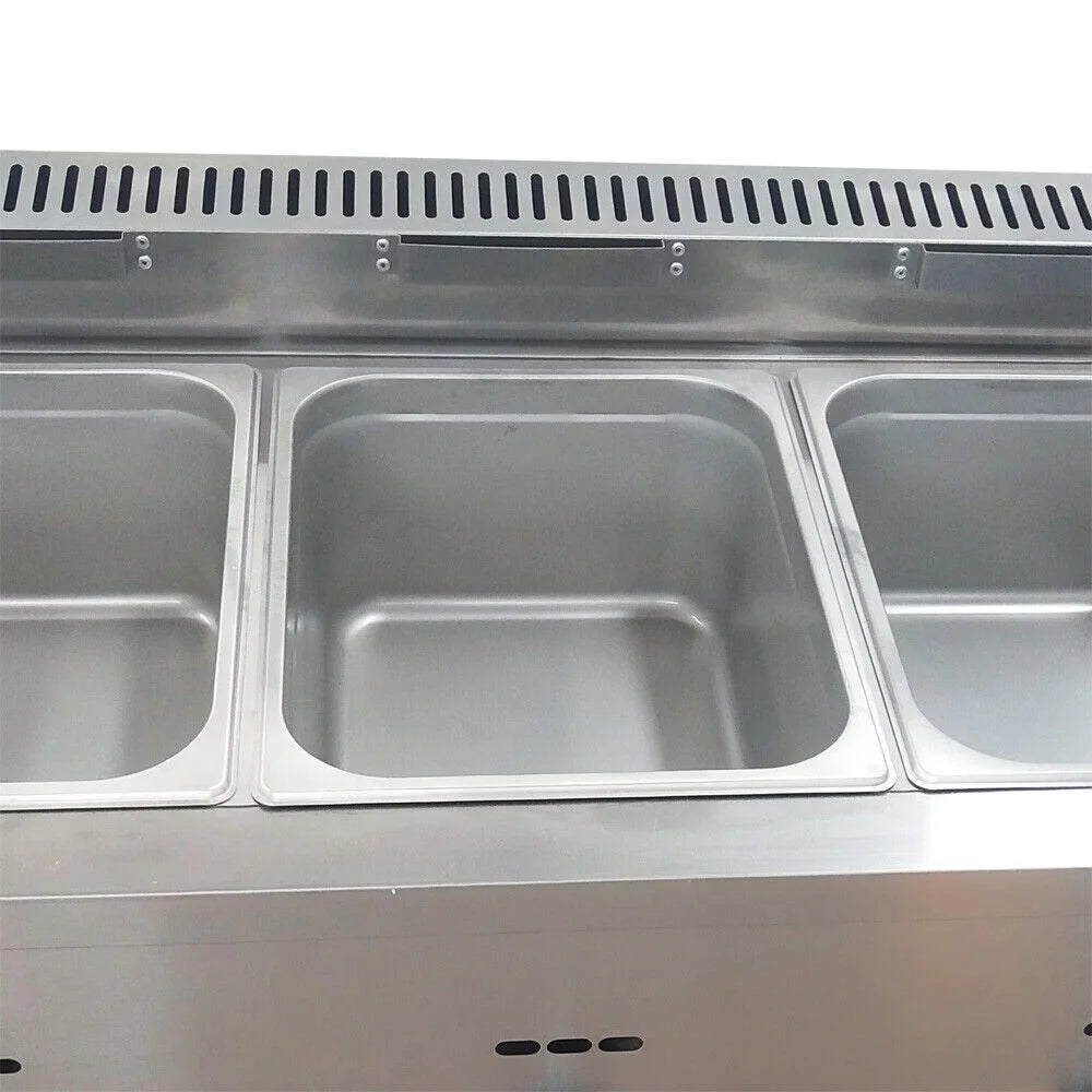 Stainless Steel Commercial Countertop Deep Gas Fryer 12/16L K295