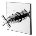 Satin Gold Thermostatic Trim Plate with Handle Q8987