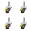 Low Profile Polyurethane 35mm Wheel Caster Set of 4 P29574