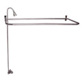 Polished Nickel Shower with D-rod, Faucet, Riser W978995