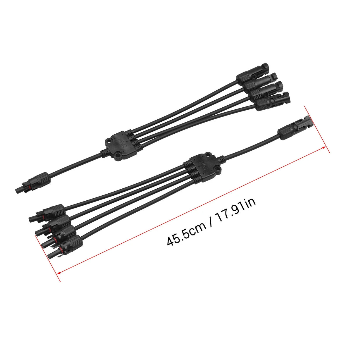 4-Way Solar Cable Connector Self-locking IP67 Waterproof 12AWG J5791