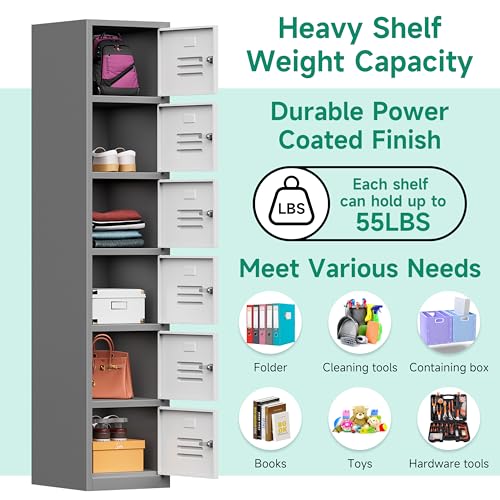 71" Metal Storage Cabinet with Lock S448