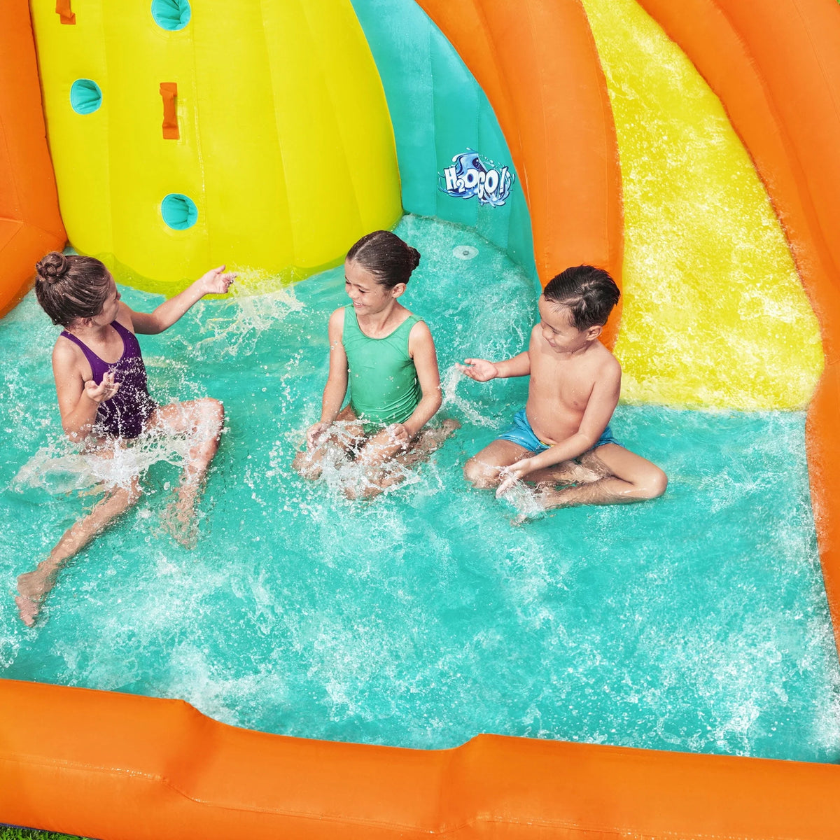Kids Outdoor Inflatable Water Park with Water Cannon M763176