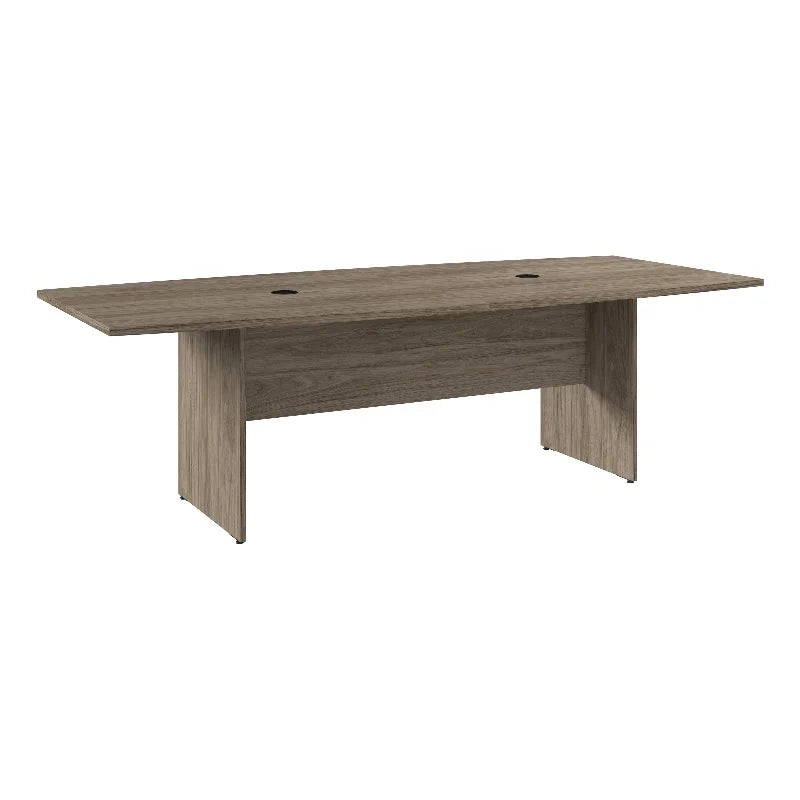 96"W Boat Shaped Engineered Wood Conference Table J7792
