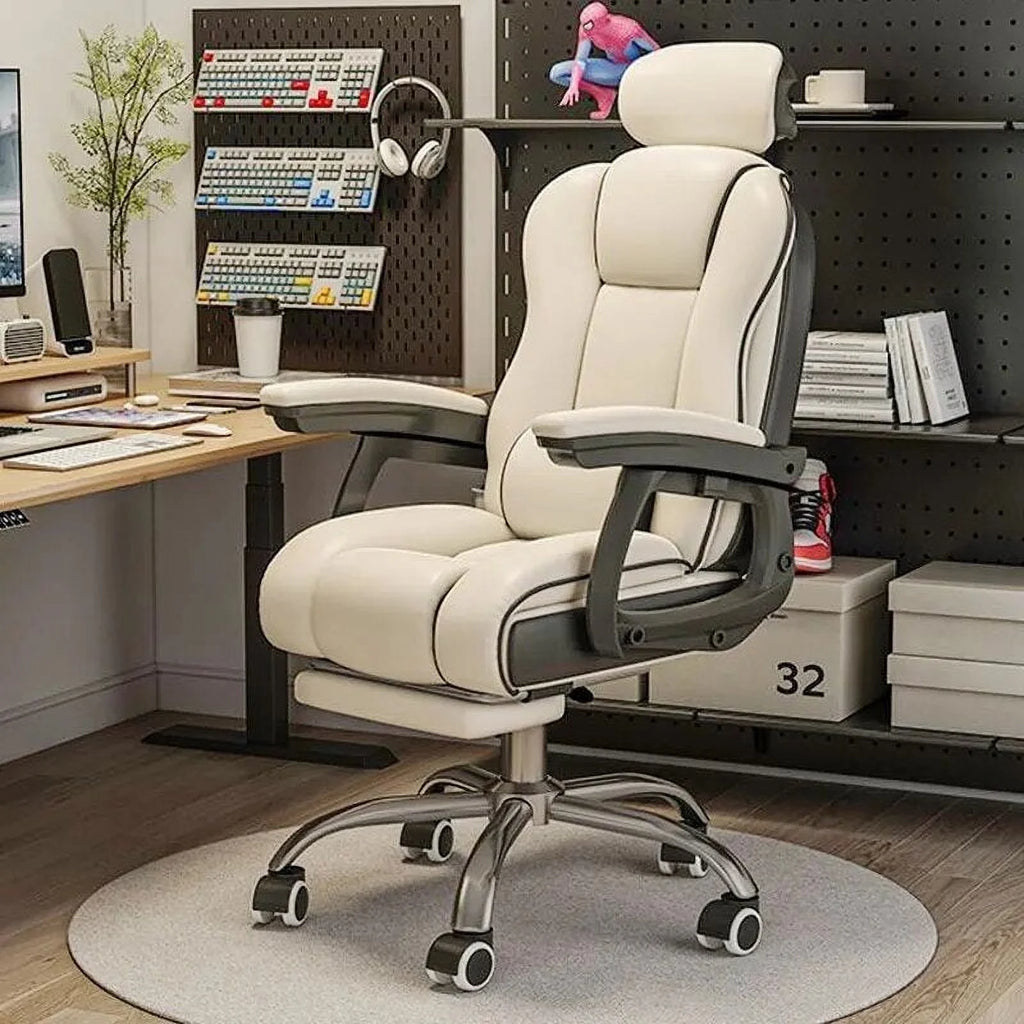 Ergonomic Reclining Leather Office Chair U98807