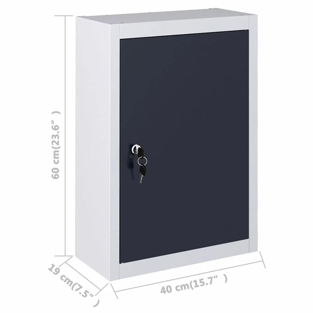 Wall Mounted Metal Tool Cabinet with Adjustable Shelf and Lockable Door K9242
