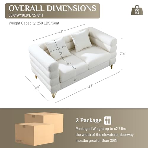 Black Boucle 3 Seater Sofa with 3 Pillows R9376