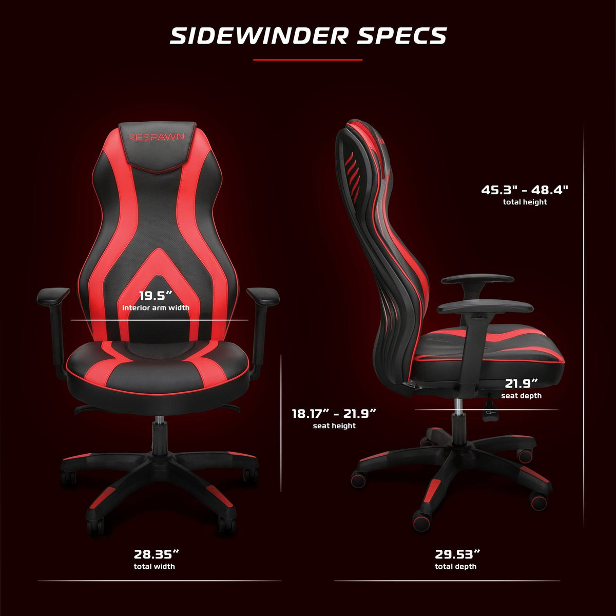 Graphite Gray PU Leather Gaming Chair U338