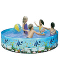 Portable Inflation-free Hard Folding Round Swimming Pool 48 x 9.8in A4587