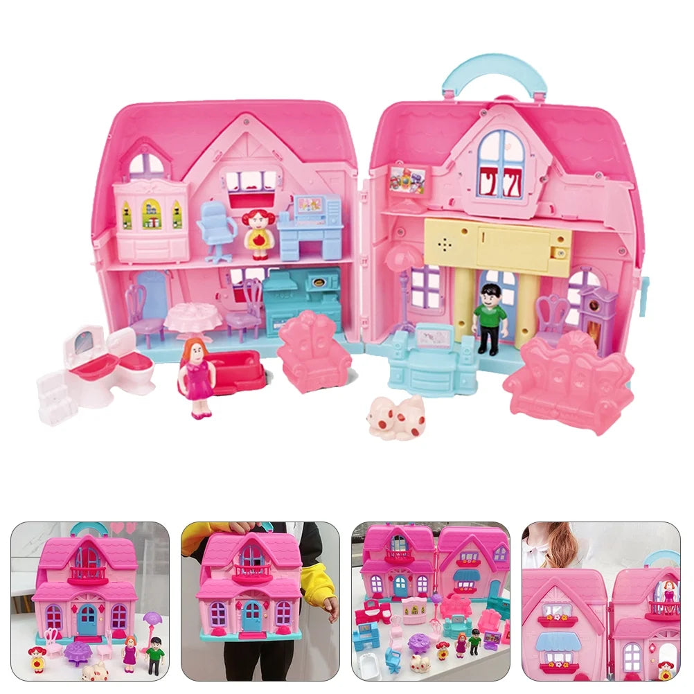 Portable House Two-storey Villa Mold Toy L9536