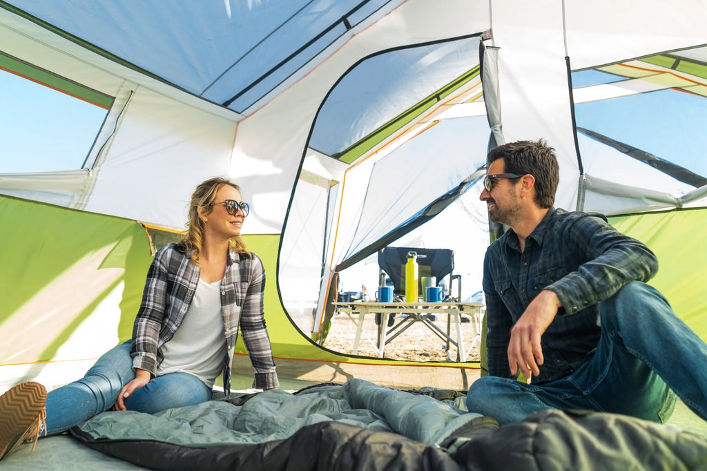 8-Person Cabin Tent with Screen Porch, Green Q71794